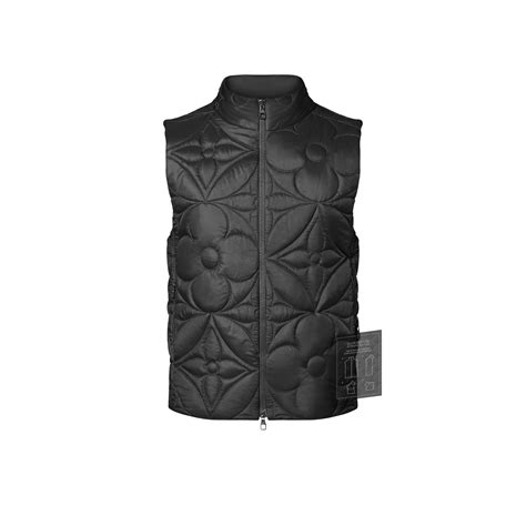 lv body warmer|LVSE Padded Monogram Flower Gilet .